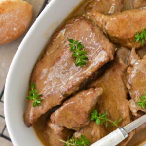 Bitki z szynki w sosie tymiankowym