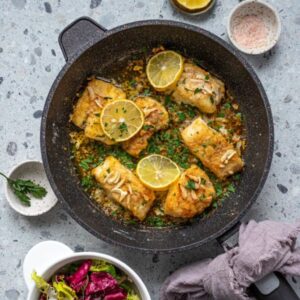 Ryba w sosie cytrynowo - kaparowym