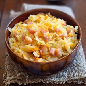 Kapusta zasmażana z boczkiem