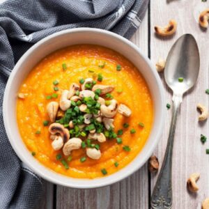 Krem z batata i imbiru