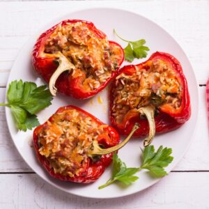 Papryka faszerowana ryżem