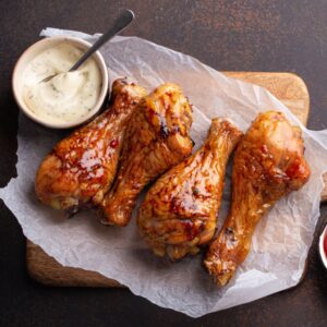 Podudzie trybowane w sosie BBQ