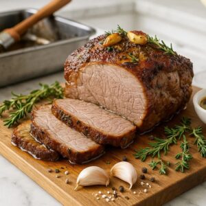 Karkówka pieczona z czosnkiem