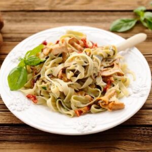 Tagiatelle z grzybami