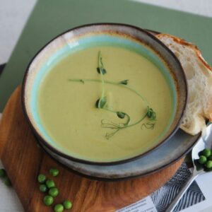 Krem z groszku i miętą