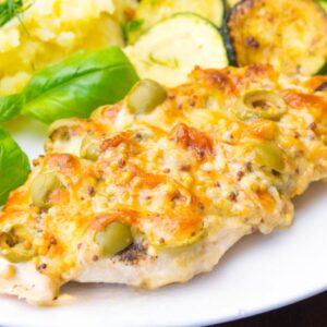 Kurczak zapiekany z serem i jalapeno