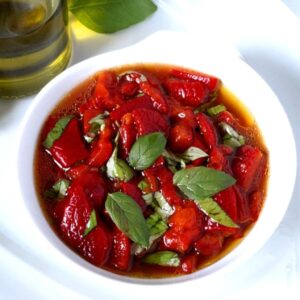 Papryka pieczona z czosnkiem