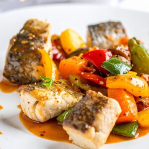 Ryba z ragout warzywnym